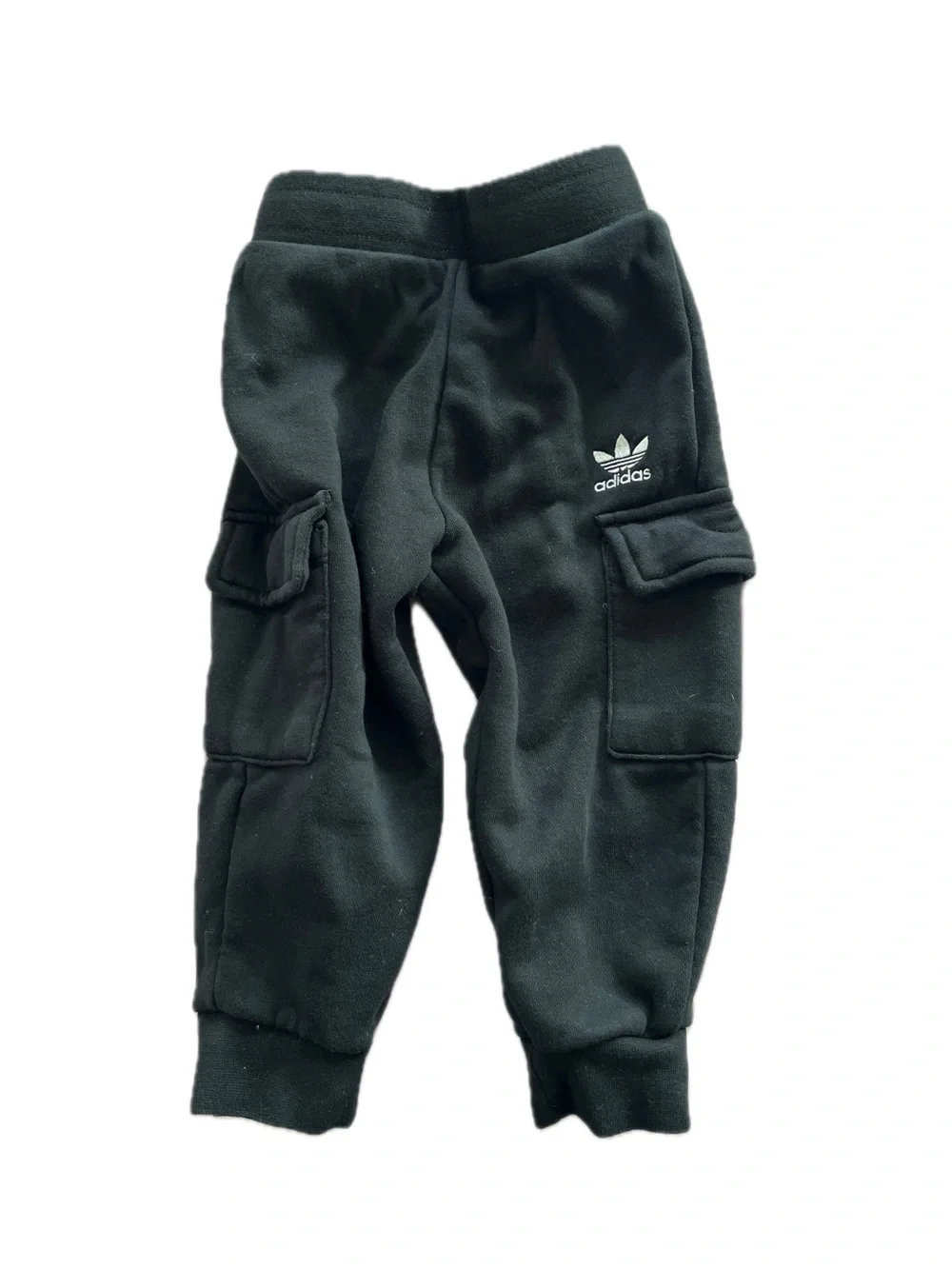 adidas Kids Black Hooded Sweatshirt & Cargo Joggers Girls 3T